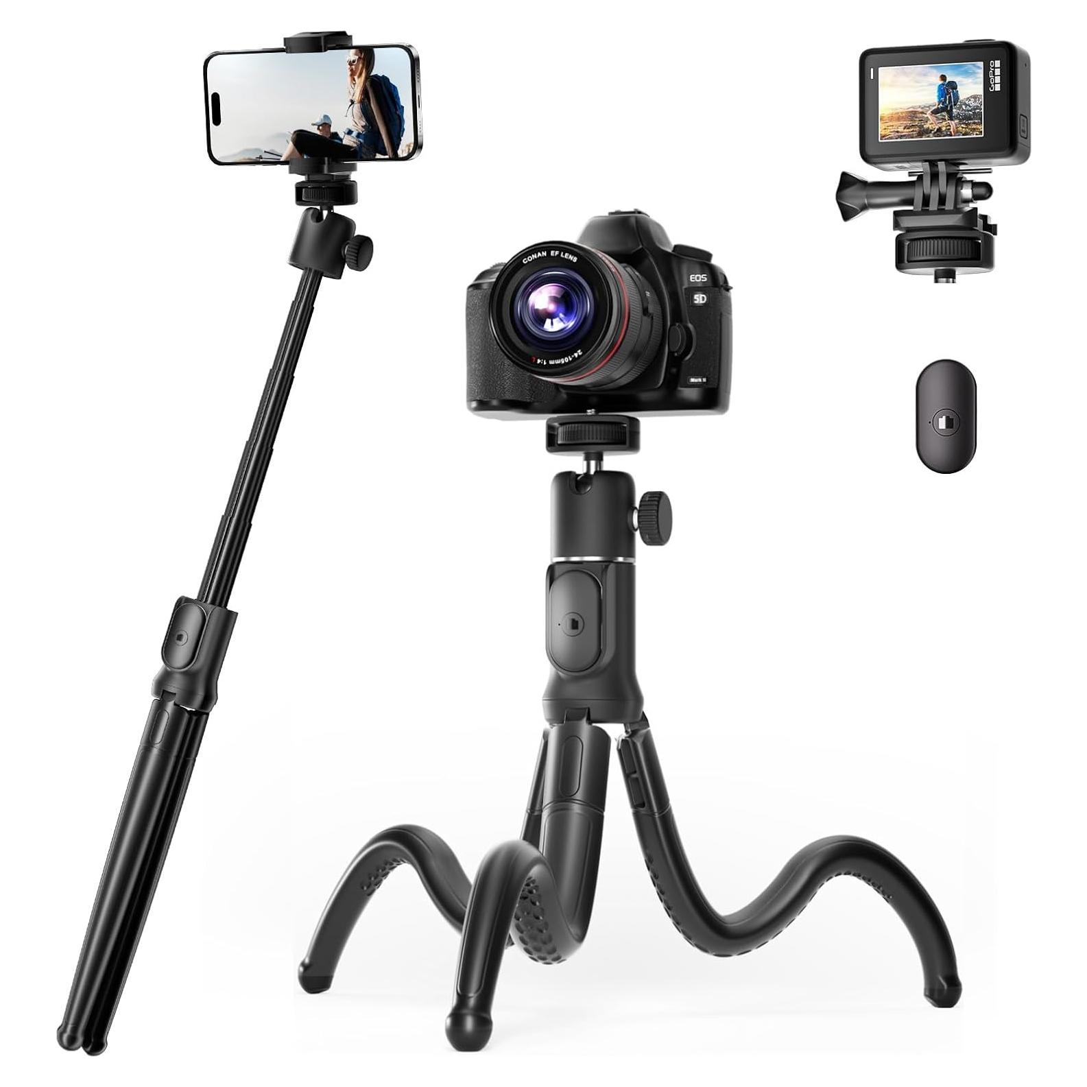 Trípode Extensible UBeesize 3 en 1 para Teléfonos y Cámaras