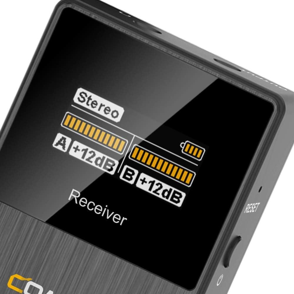 Micrófono Lavalier Inalámbrico Comica BoomX-D2 Dual 200m