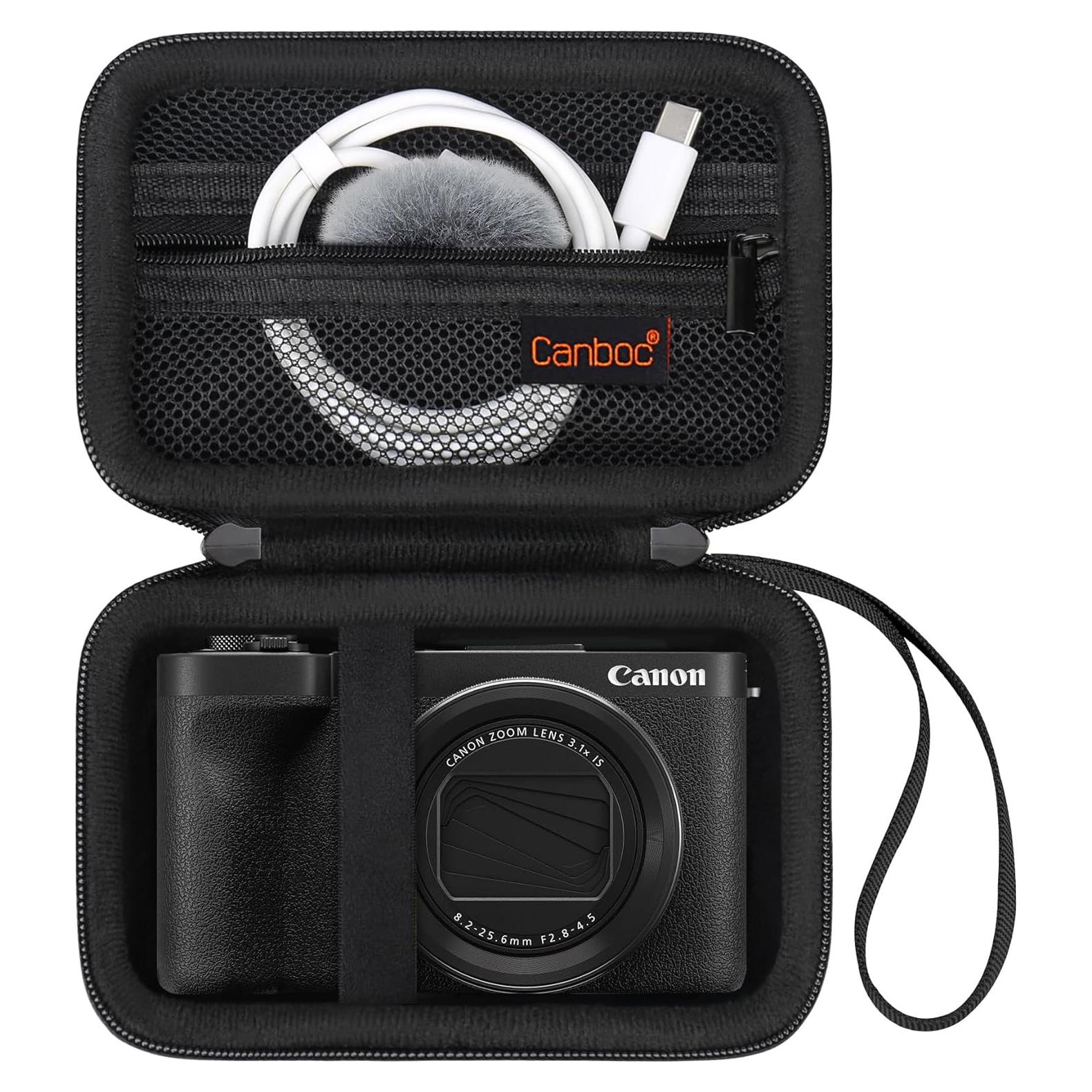 Funda Canboc para Cámara Híbrida Canon PowerShot V1 - Negro