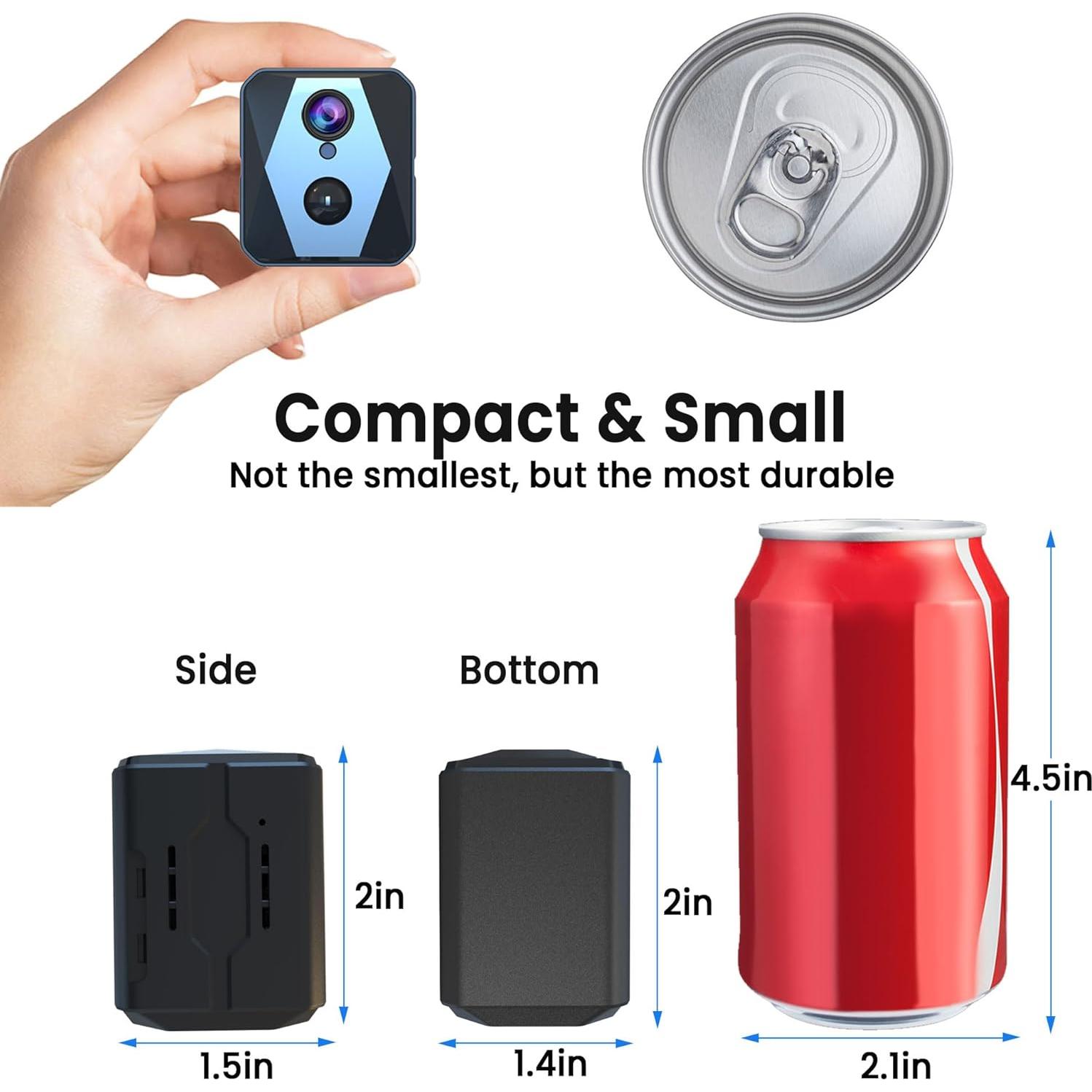 Cámara Espía Inalámbrica 4K Vebiliki con Visión Nocturna