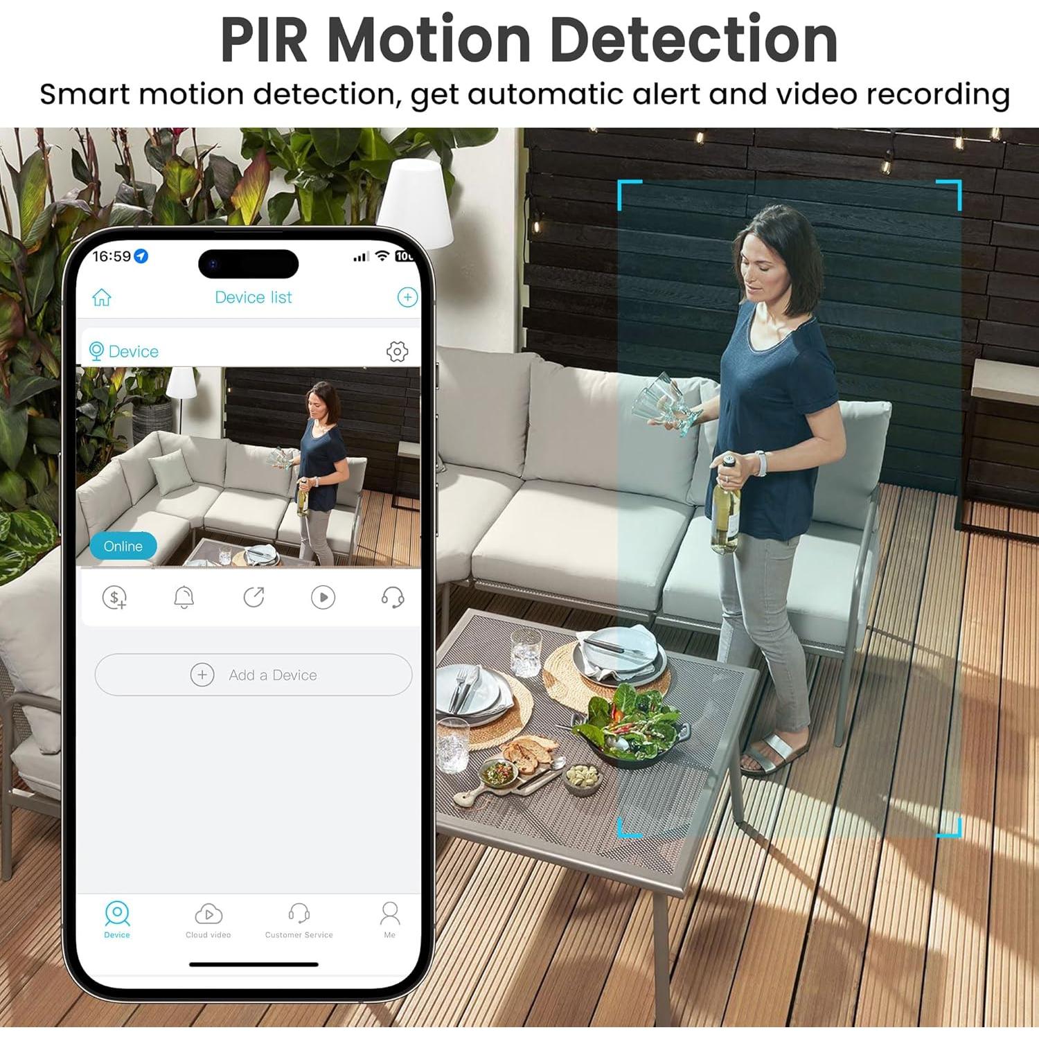 Cámara Espía Inalámbrica 4K Vebiliki con Visión Nocturna