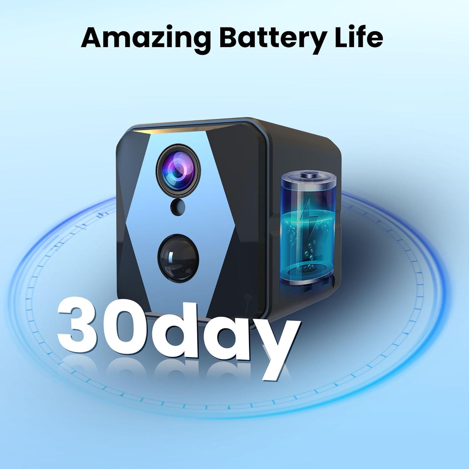 Cámara Espía Inalámbrica 4K Vebiliki con Visión Nocturna