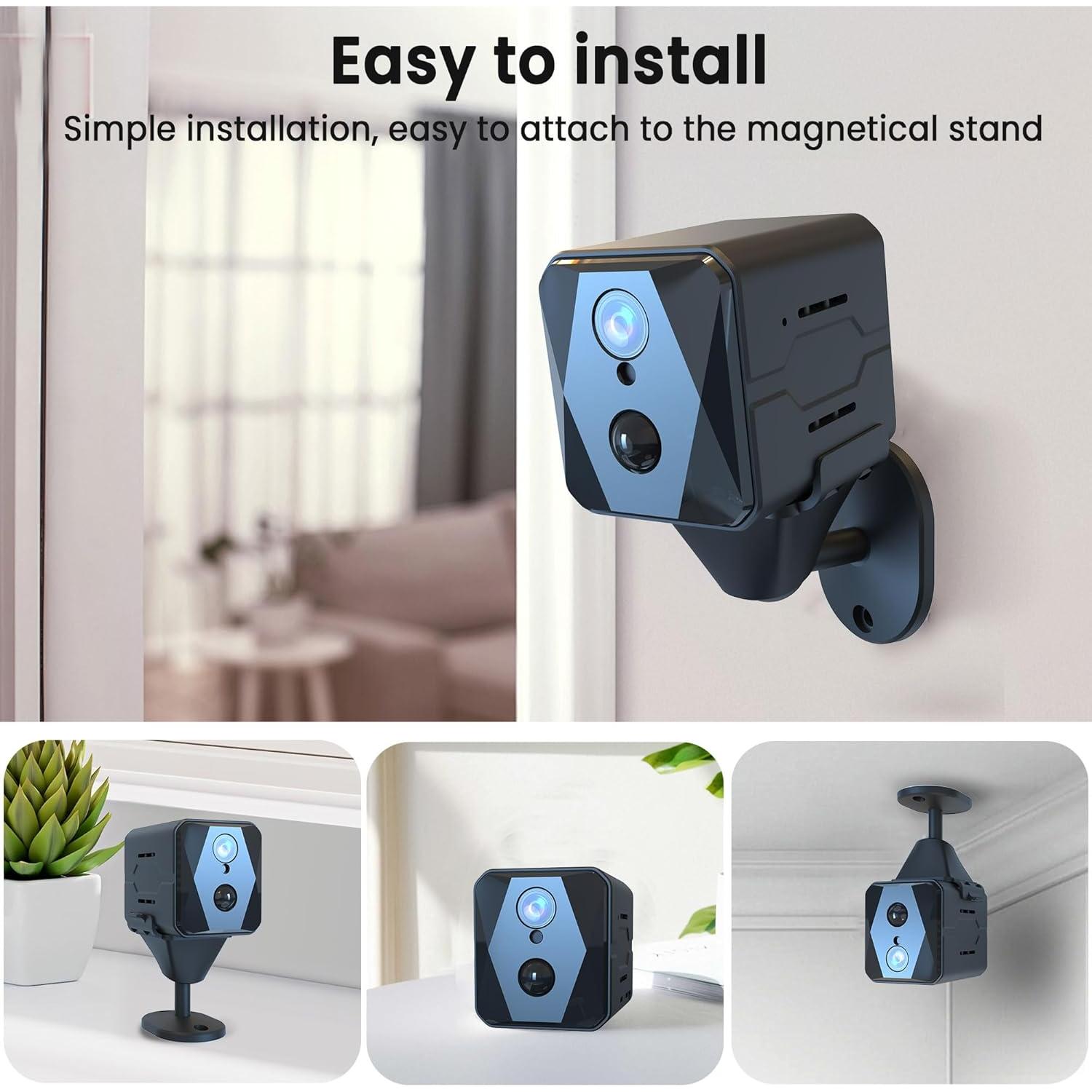 Cámara Espía Inalámbrica 4K Vebiliki con Visión Nocturna