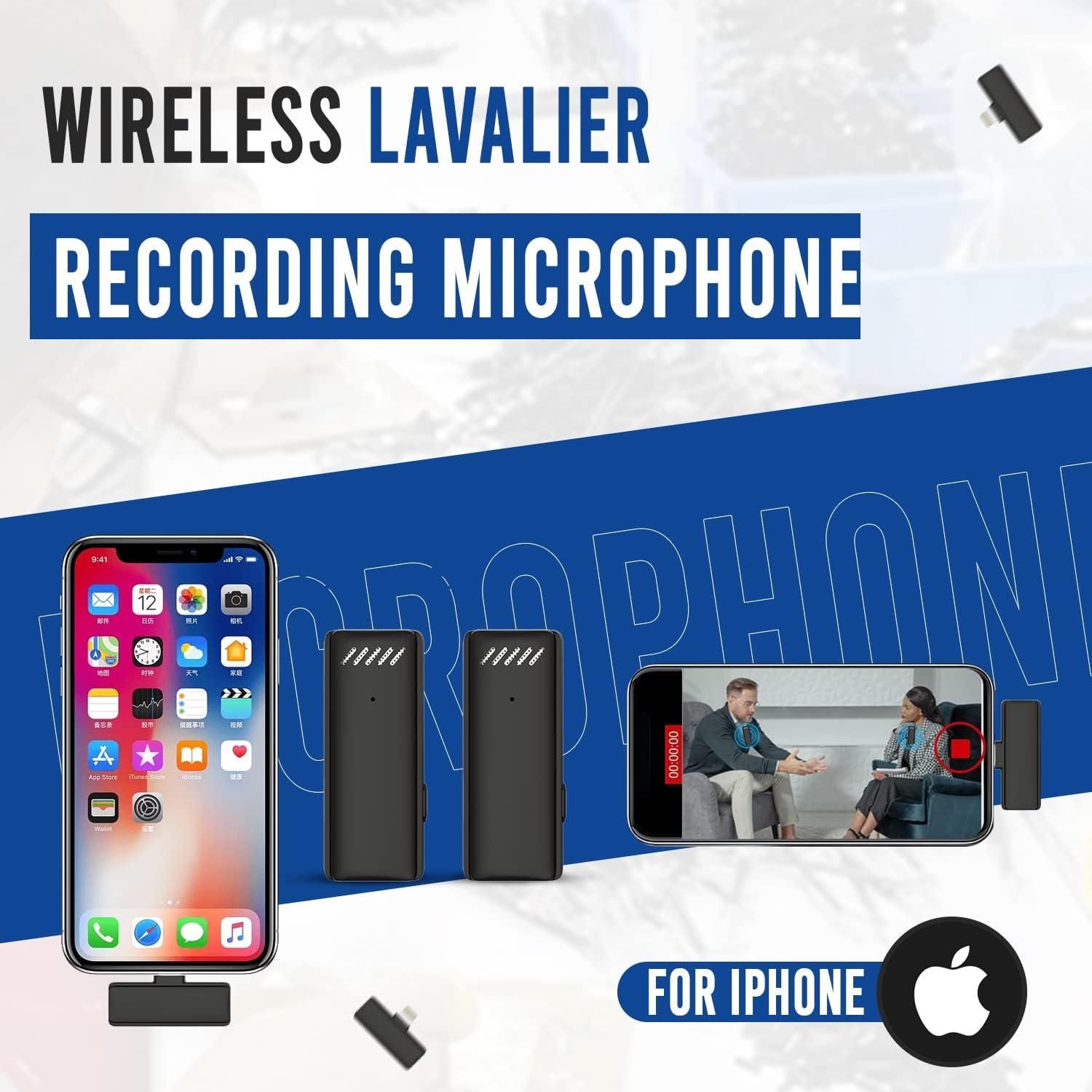 Micrófono Lavalier Inalámbrico Koune con Estuche de Carga