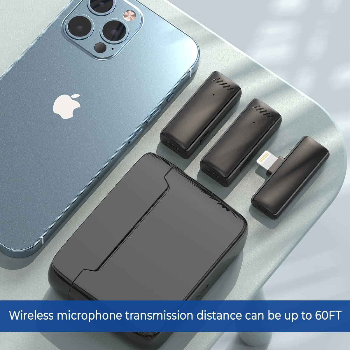 Micrófono Lavalier Inalámbrico Koune con Estuche de Carga