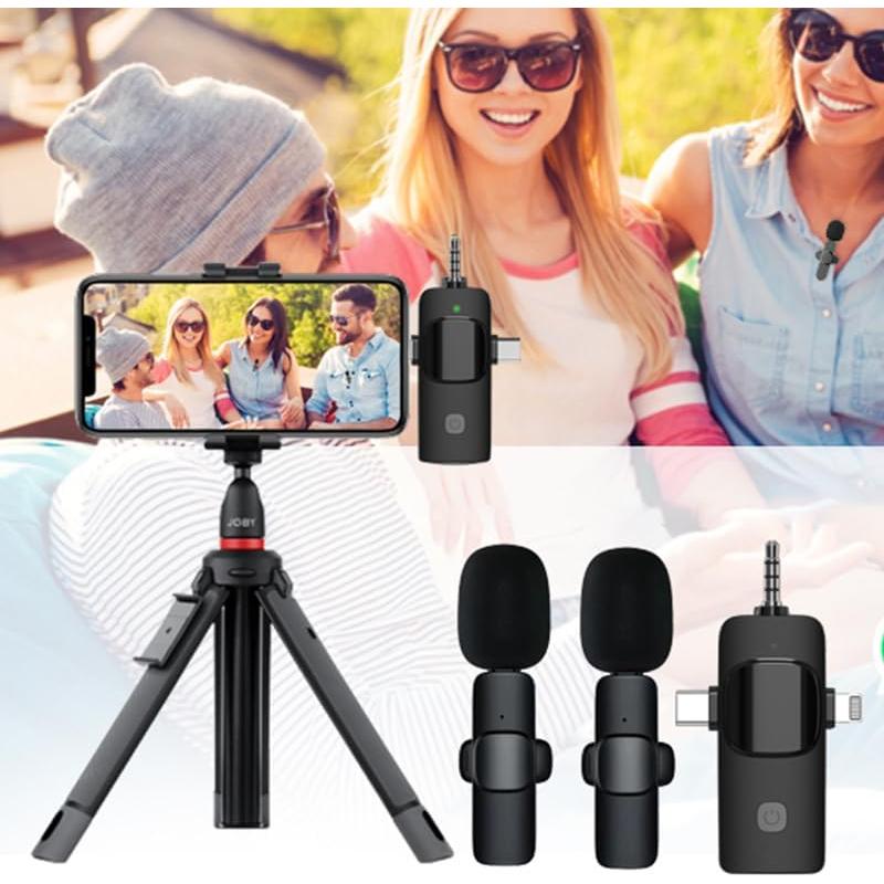 Micrófono Inalámbrico Lavalier JAPOO 3 en 1 USB-C para iPhone