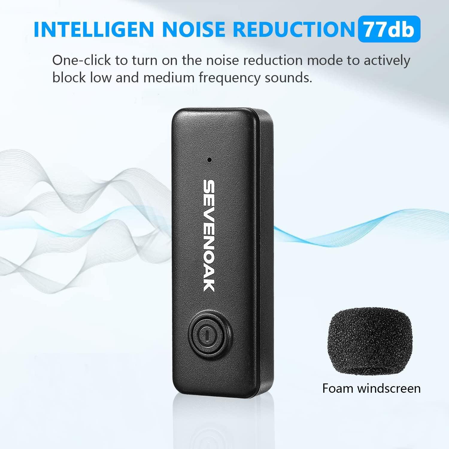 Micrófono Lavalier Inalámbrico Sevenoak SKM-W10 USB-C 10h Batería