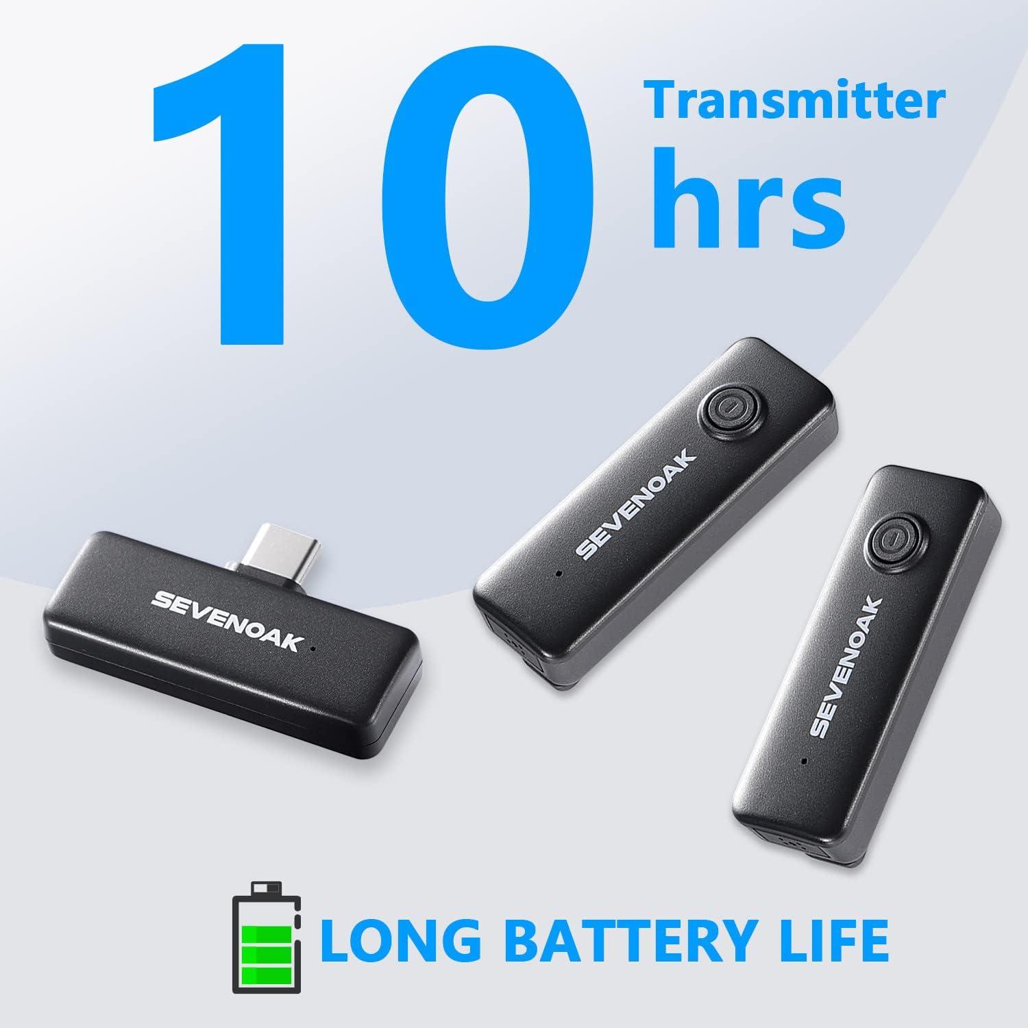 Micrófono Lavalier Inalámbrico Sevenoak SKM-W10 USB-C 10h Batería