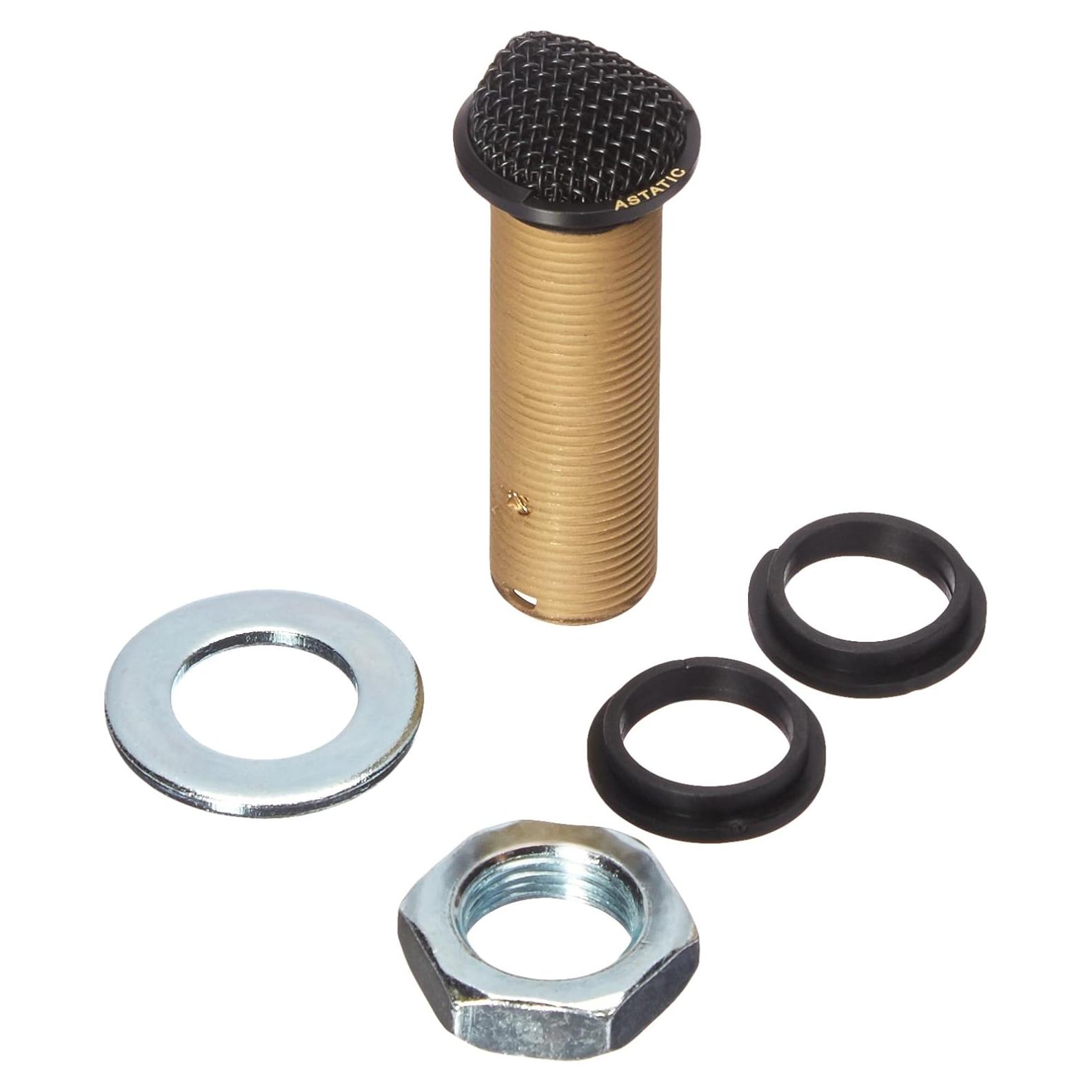 Micrófono de botón Astatic 201R cardioide negro para teleconferencias