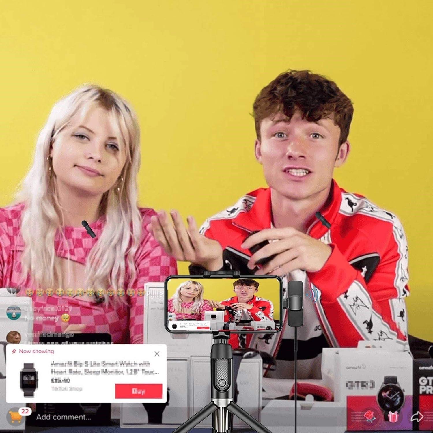 Micrófono Lavalier Inalámbrico Atazevk K9-2 para iPhone