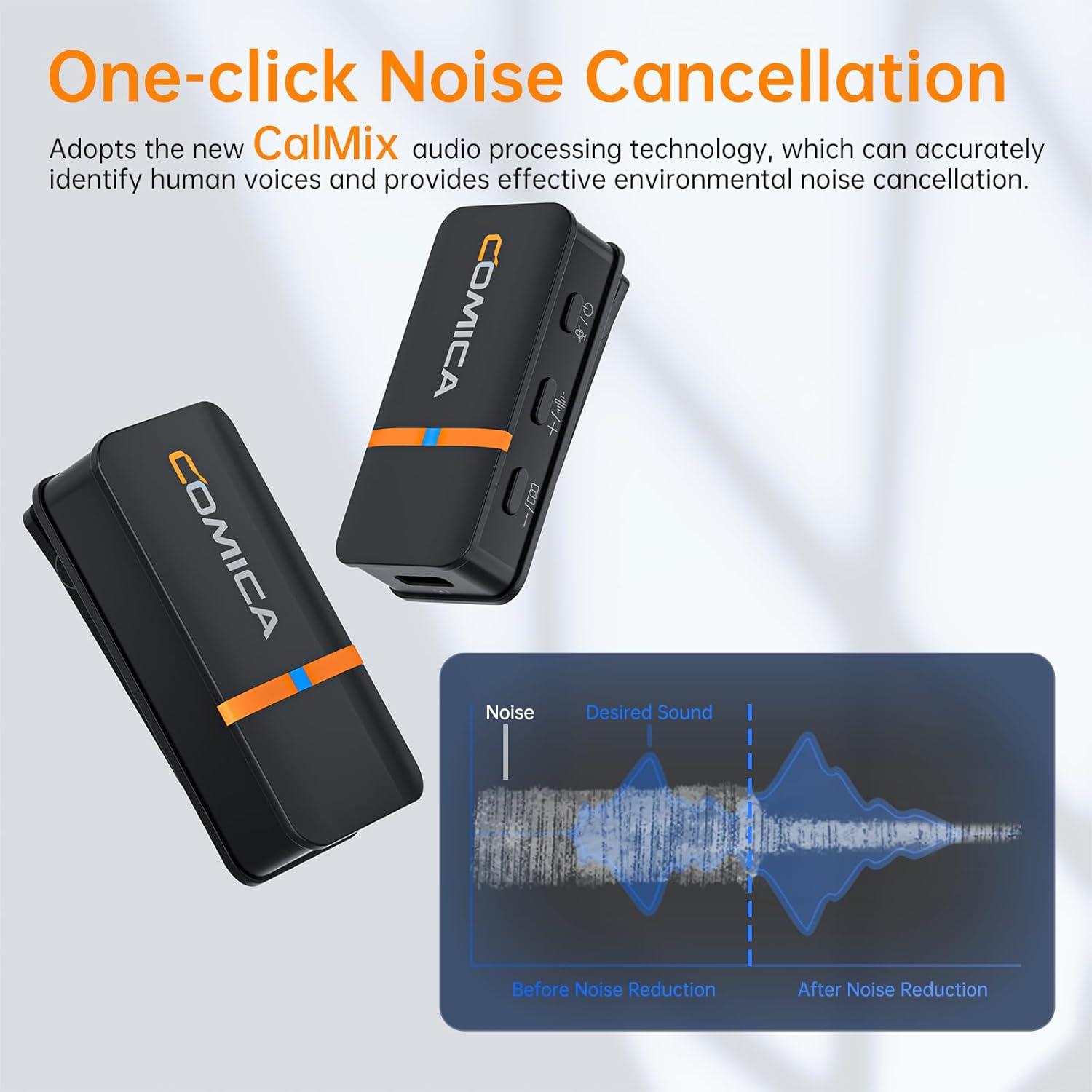 Micrófono Lavalier Inalámbrico Comica Vimo Q 4 Canales 200m