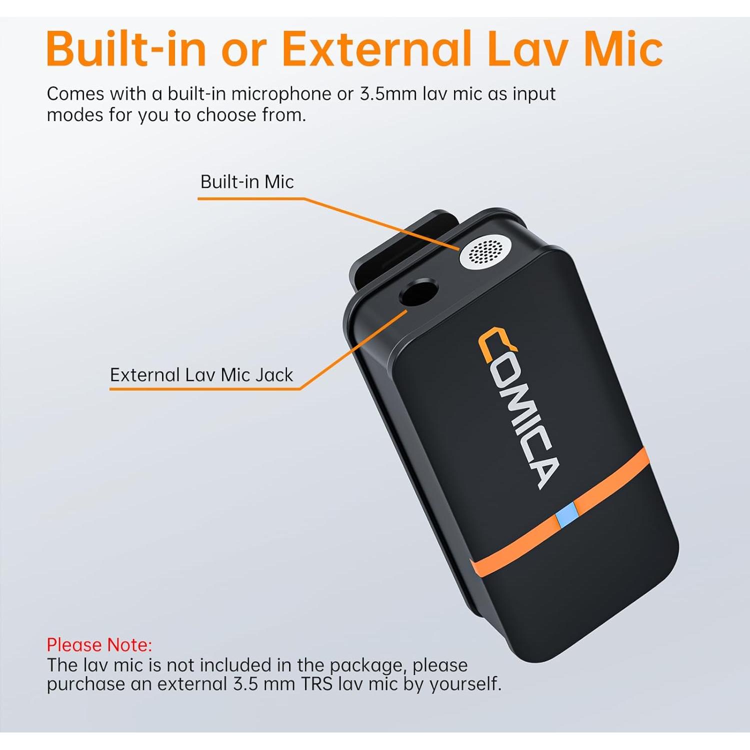 Micrófono Lavalier Inalámbrico Comica Vimo Q 4 Canales 200m