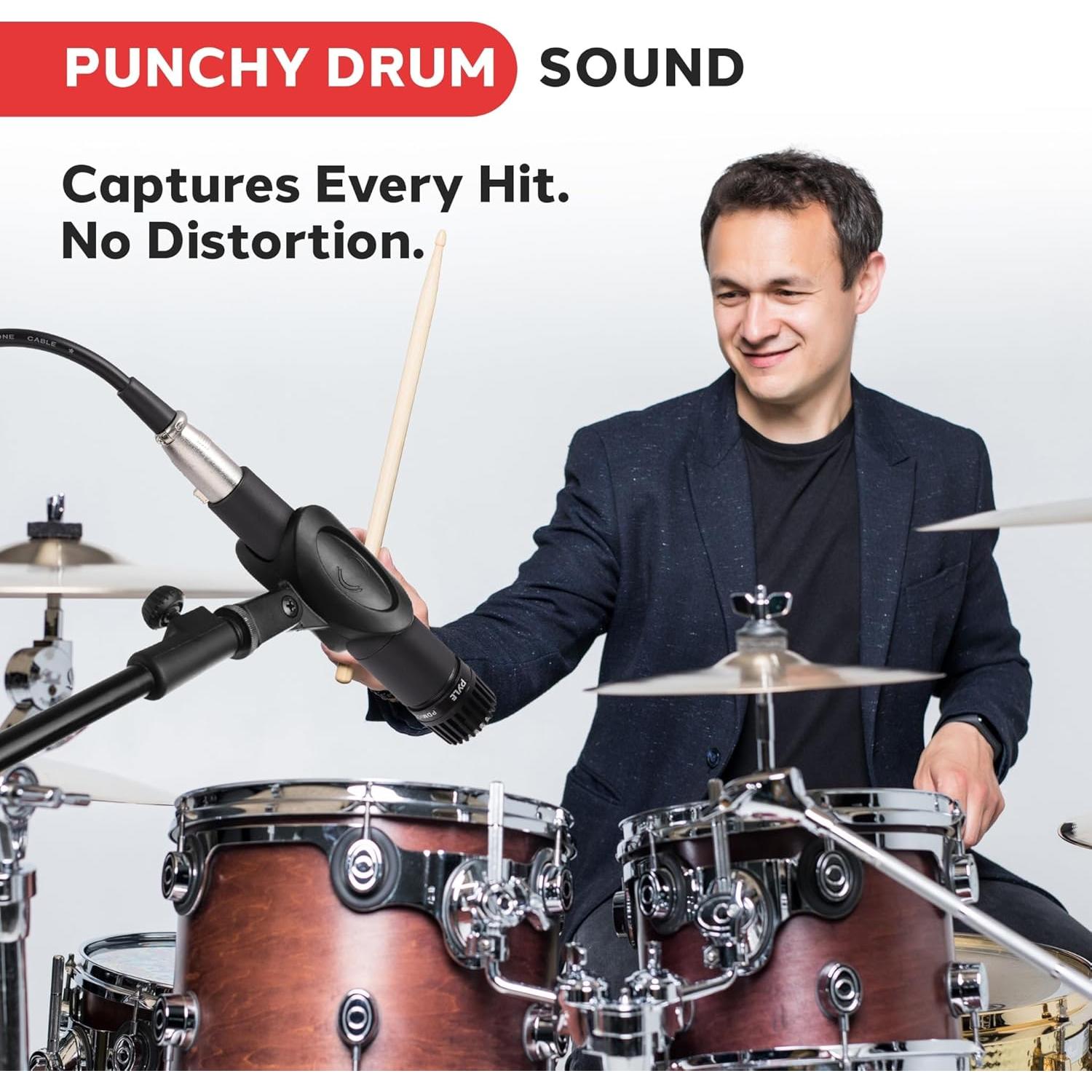 Micrófono Dinámico PylePro PDMIC78 con Filtro Antipop 15 pies