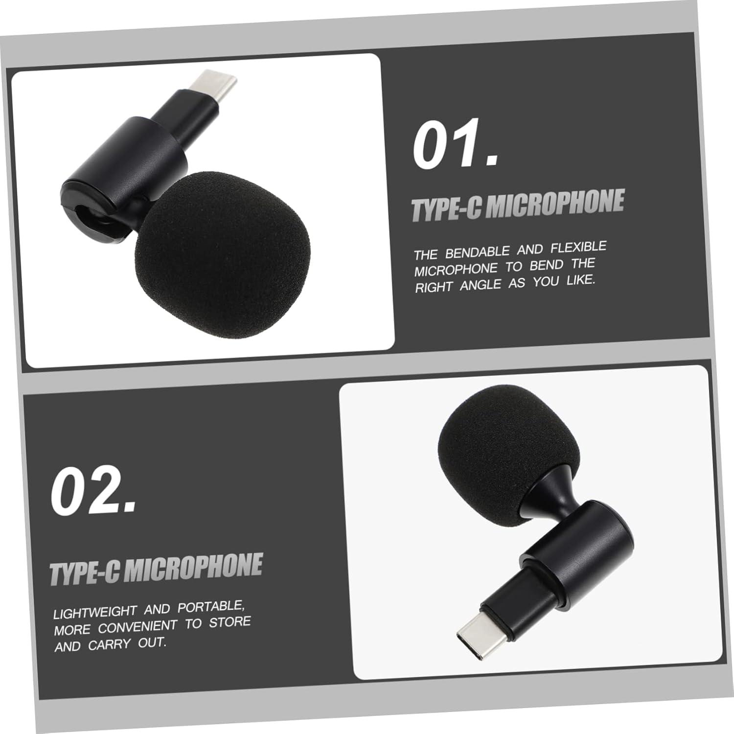 Micrófono Tipo C Toddmomy Flexible para Transmisiones en Vivo