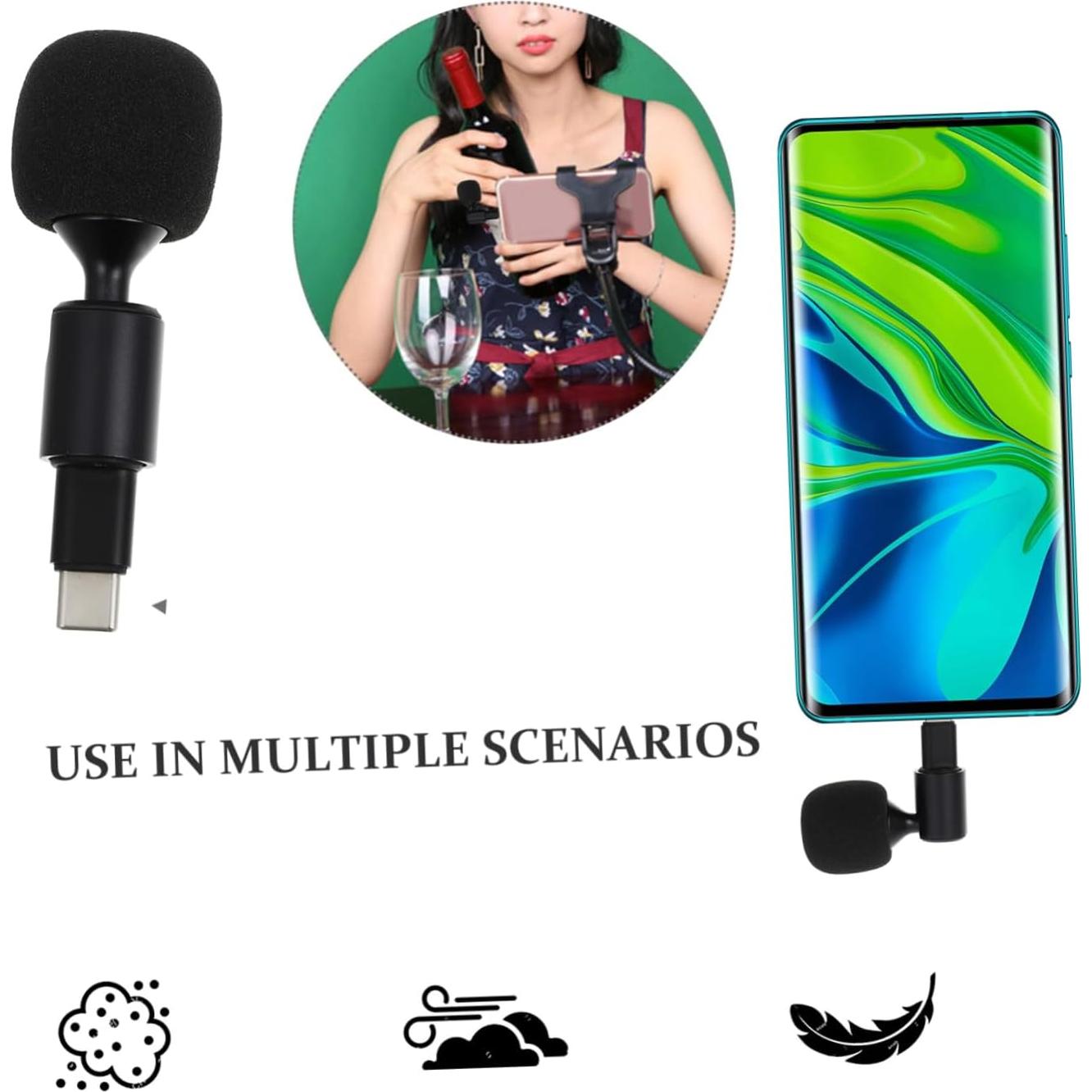 Micrófono Tipo C Toddmomy Flexible para Transmisiones en Vivo