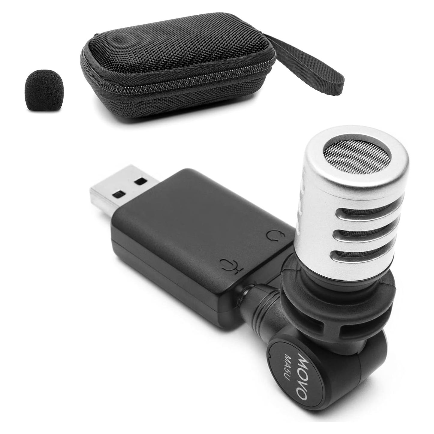Micrófono de Audio de Bolsillo Movo MA5U Omnidireccional USB