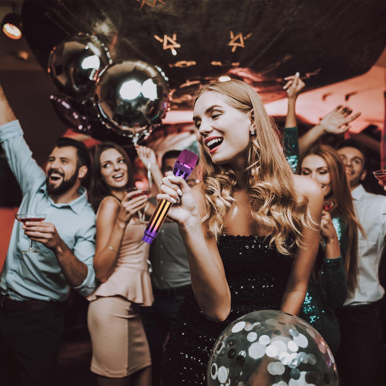 Micrófono Inalámbrico UHF Katotey Recargable para Karaoke