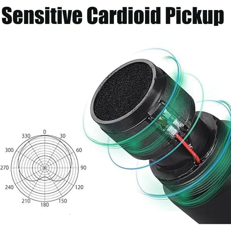 Micrófono Inalámbrico UHF Katotey Recargable para Karaoke