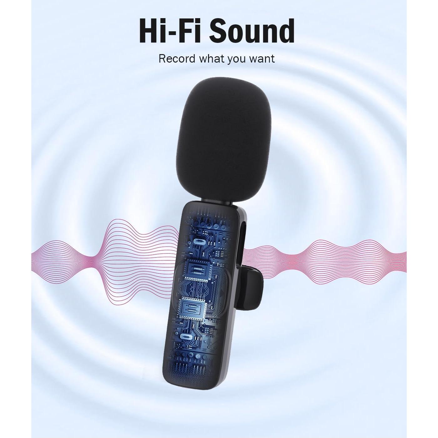 Micrófono Lavalier Inalámbrico Wedaniya WM840 para iPhone y Android