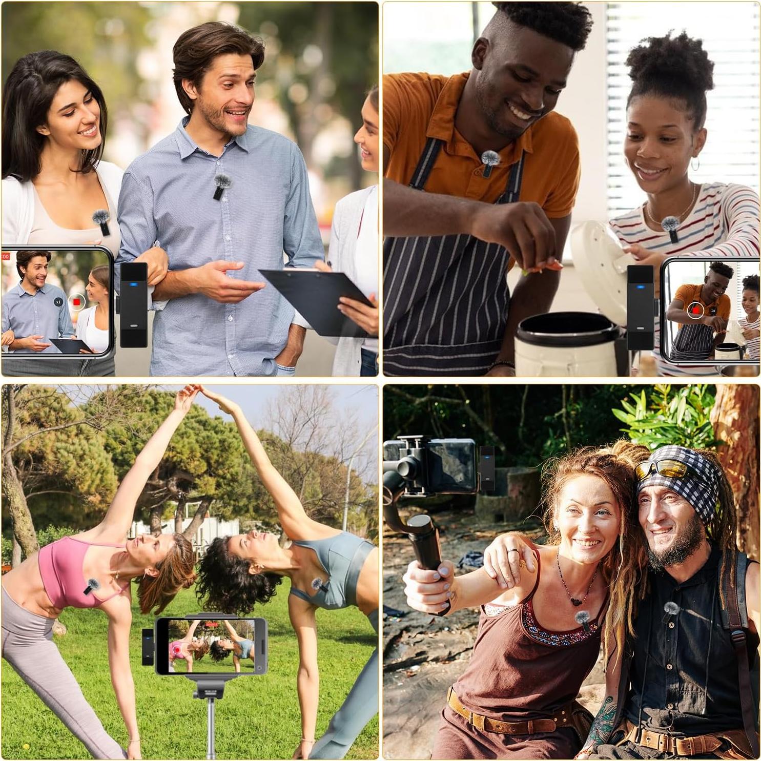 Micrófono Lavalier Inalámbrico AURTEC para iPhone/iPad - 54H Batería