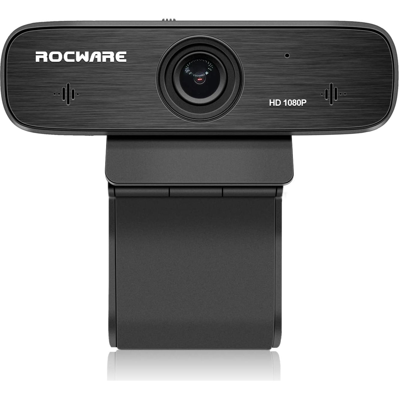 Webcam ROCWARE RC19 2MP HD con micrófono y autofoco