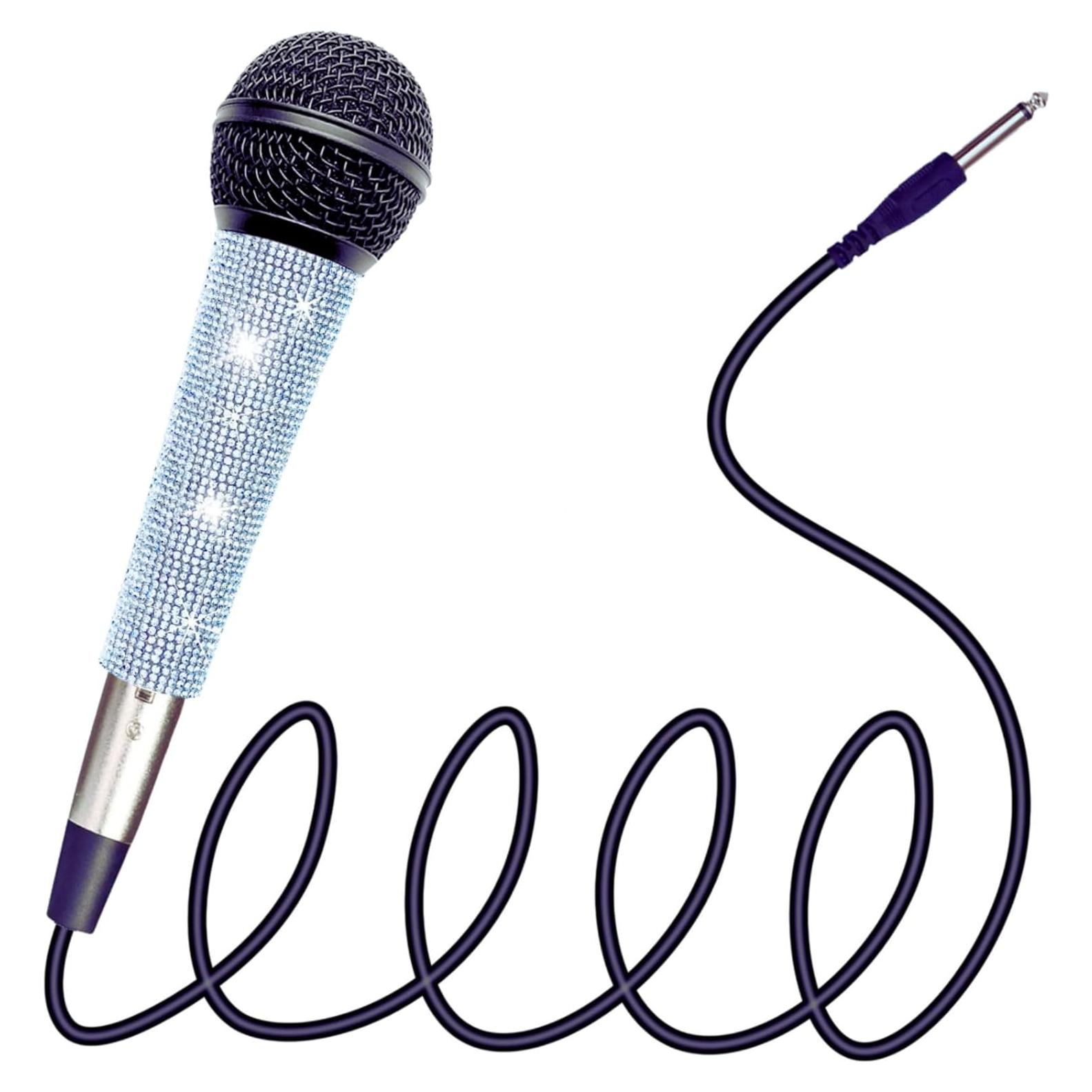 Micrófono Dinámico Cardioide RK Plateado con Cable XLR 3.5m