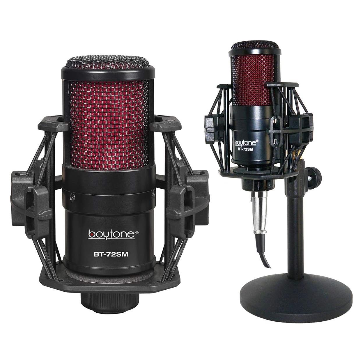 Micrófono USB Boytone BT-72SM Cardioide 25mm para PC y Mac