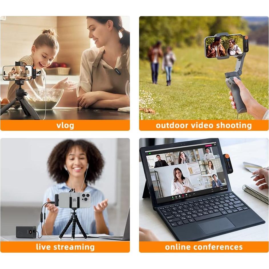 Micrófono Lavalier Inalámbrico COMICA Vimo S para iPhone