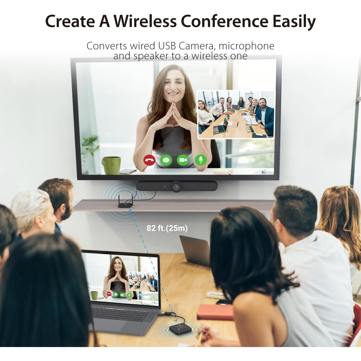 Extensor Inalámbrico j5create JVW120 para Webcam y Micrófonos