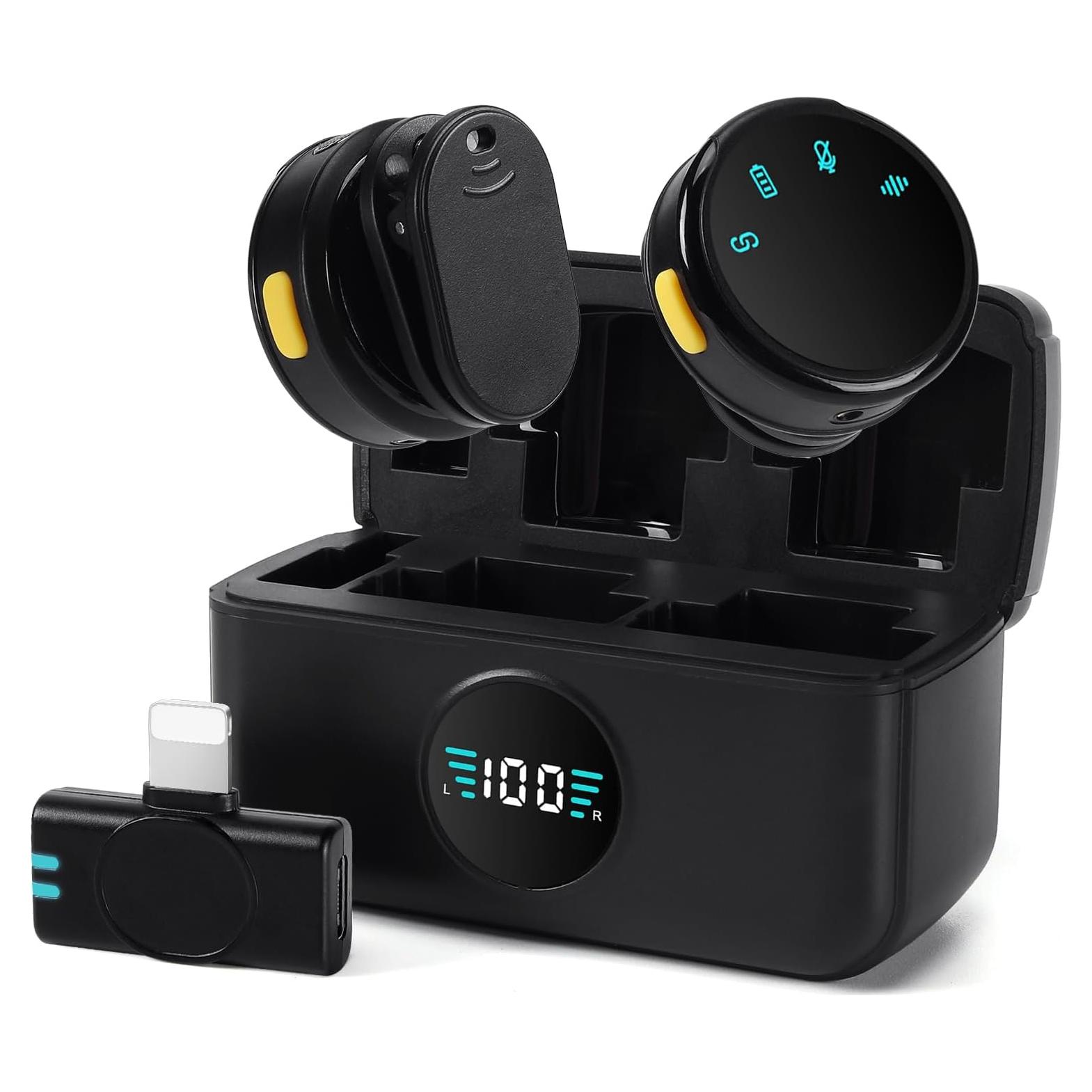 Micrófono Lavalier Inalámbrico SENYIN GL-S3 con Estuche, 30H