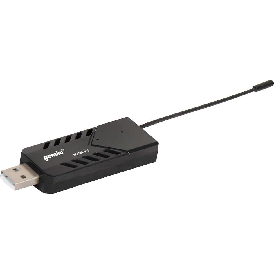 Sistema de micrófono dinámico inalámbrico UHF Gemini HWM11 USB