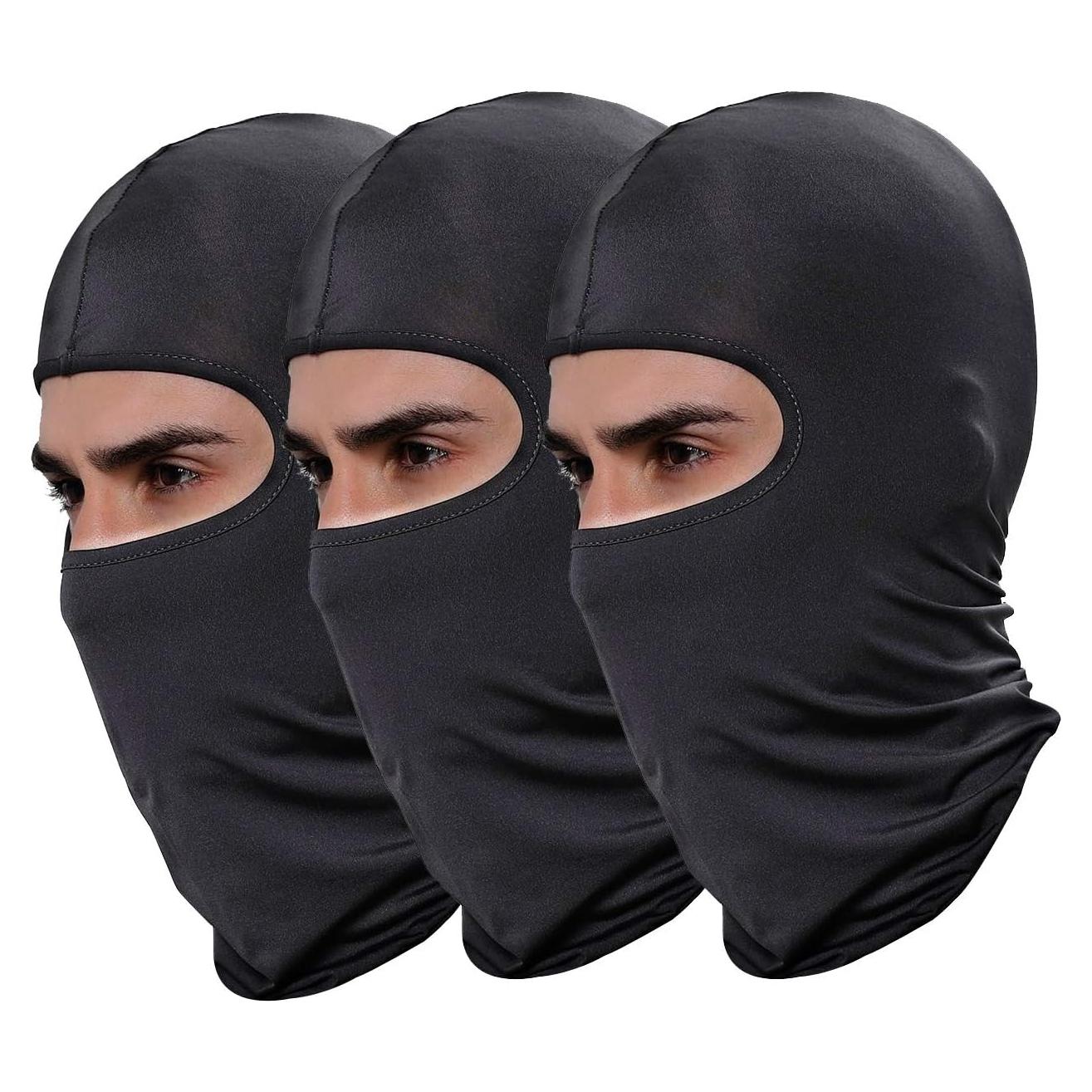 Paquete de 3 Pasamontañas Balaclava Gris Oscuro - Unisex
