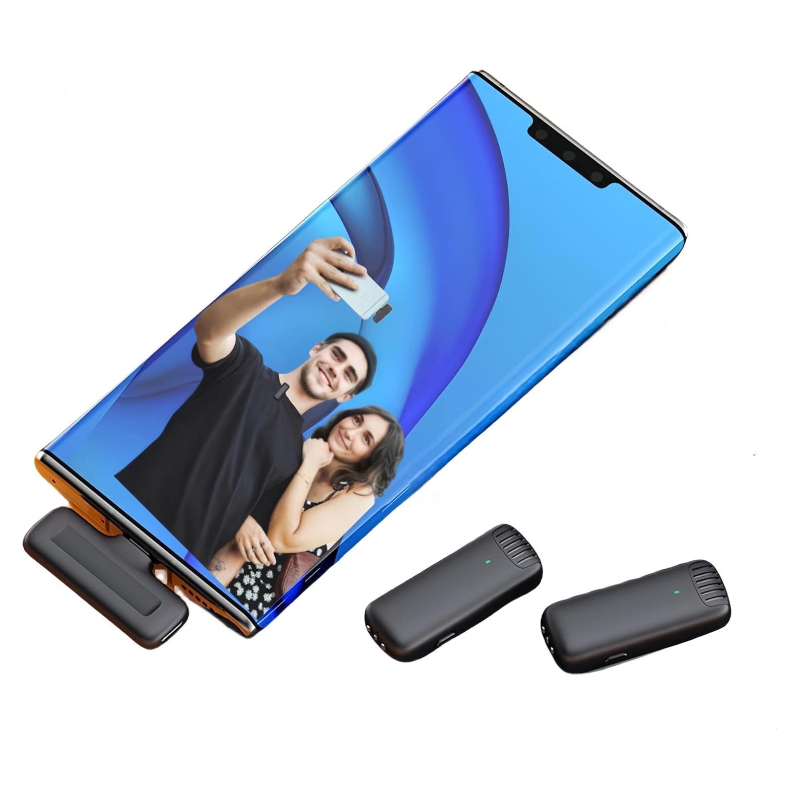 Mini Micrófono Lavalier Inalámbrico QCL MKF-001 con Reducción de Ruido