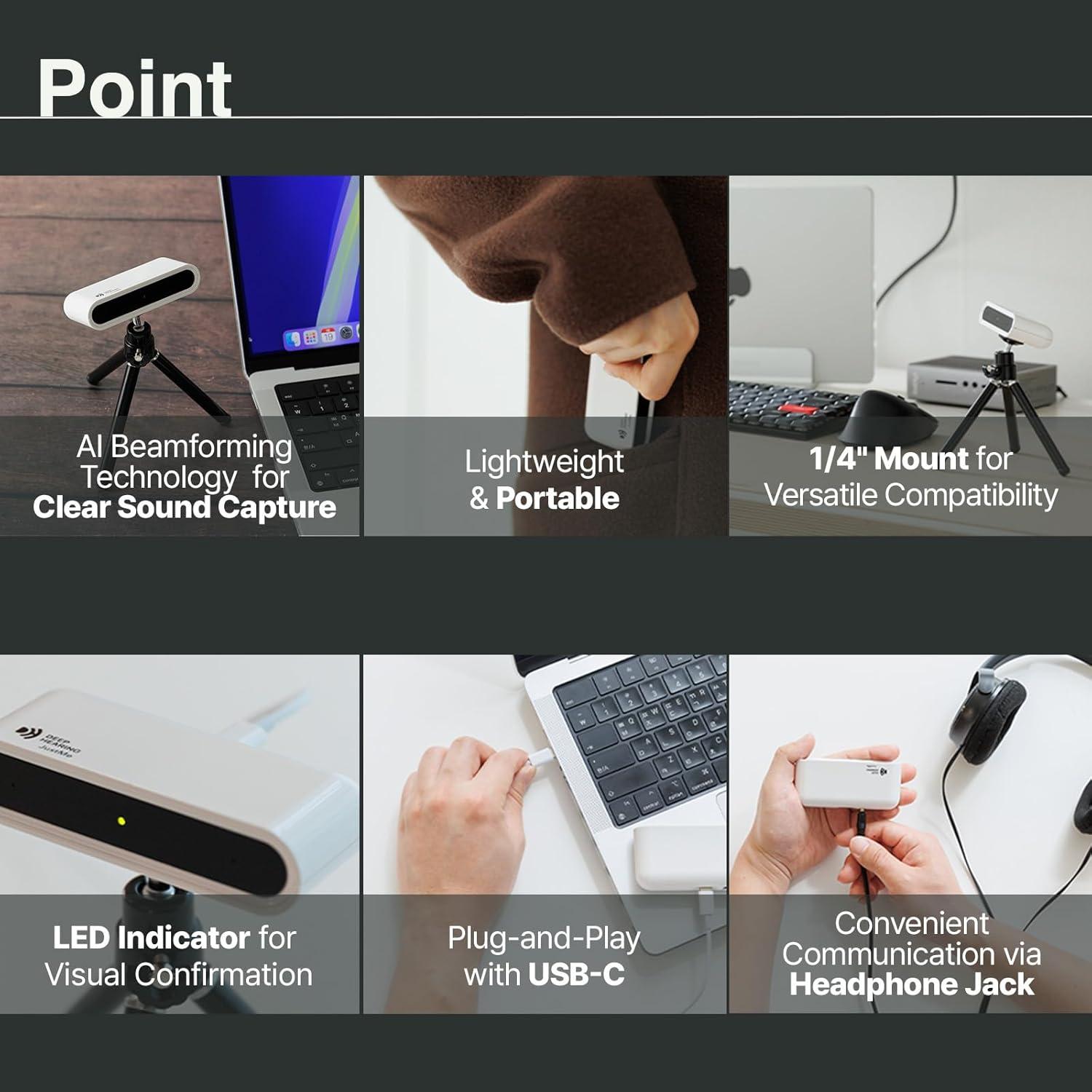 Micrófono Direccional JustMe USB-C para Videoconferencias