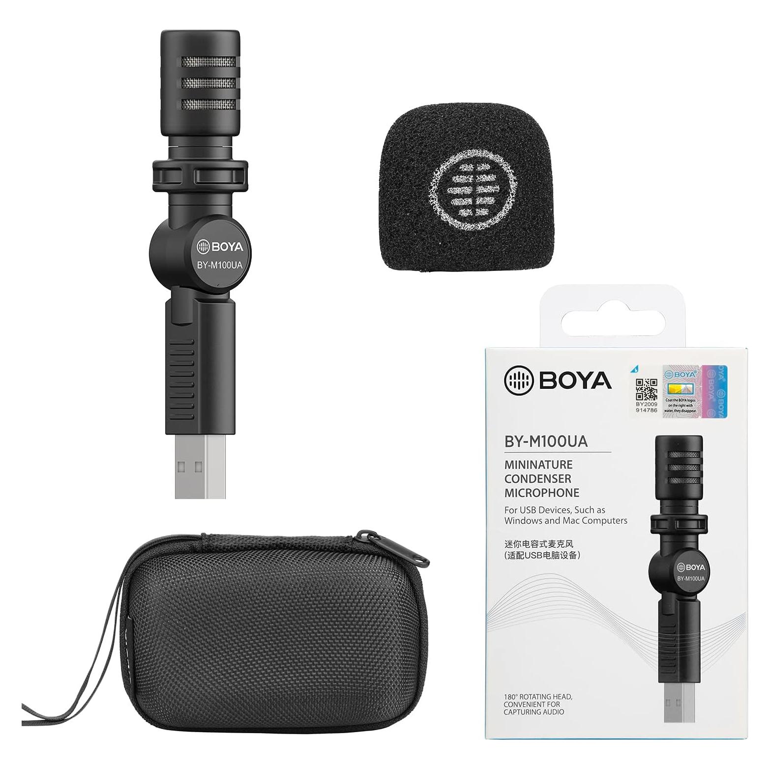 Micrófono USB-A BOYA BY-M100UA Mini Shotgun 14.5g