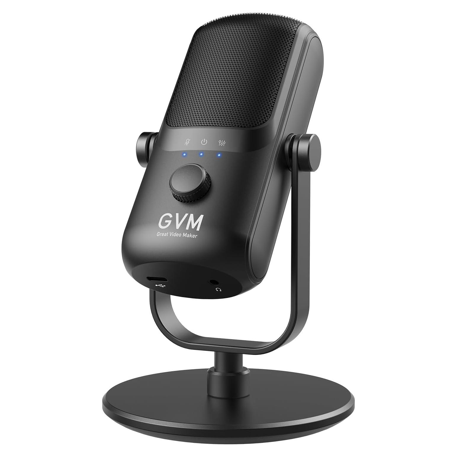 Micrófono de Condensador GVM DRM-M4 USB Tipo C para Podcast