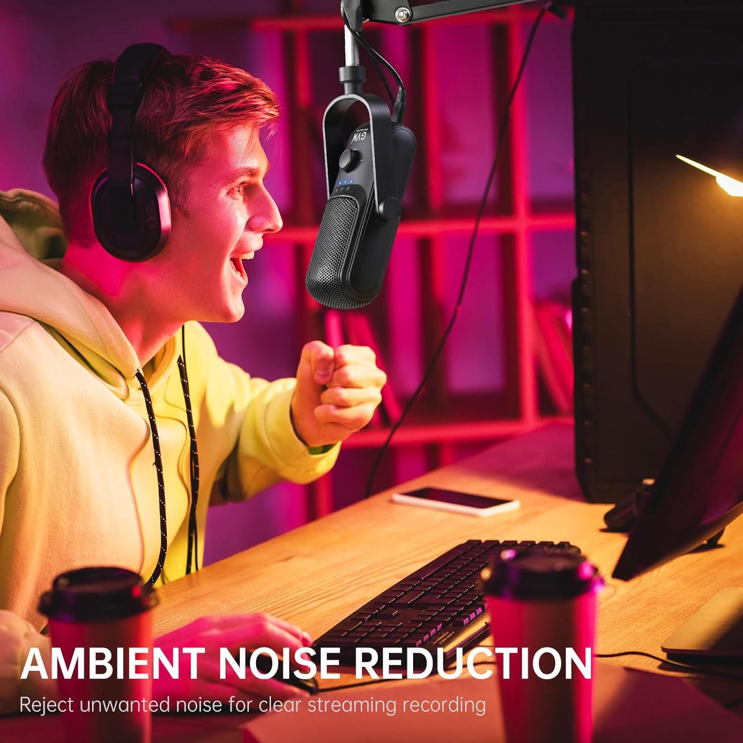 Micrófono de Condensador GVM DRM-M4 USB Tipo C para Podcast