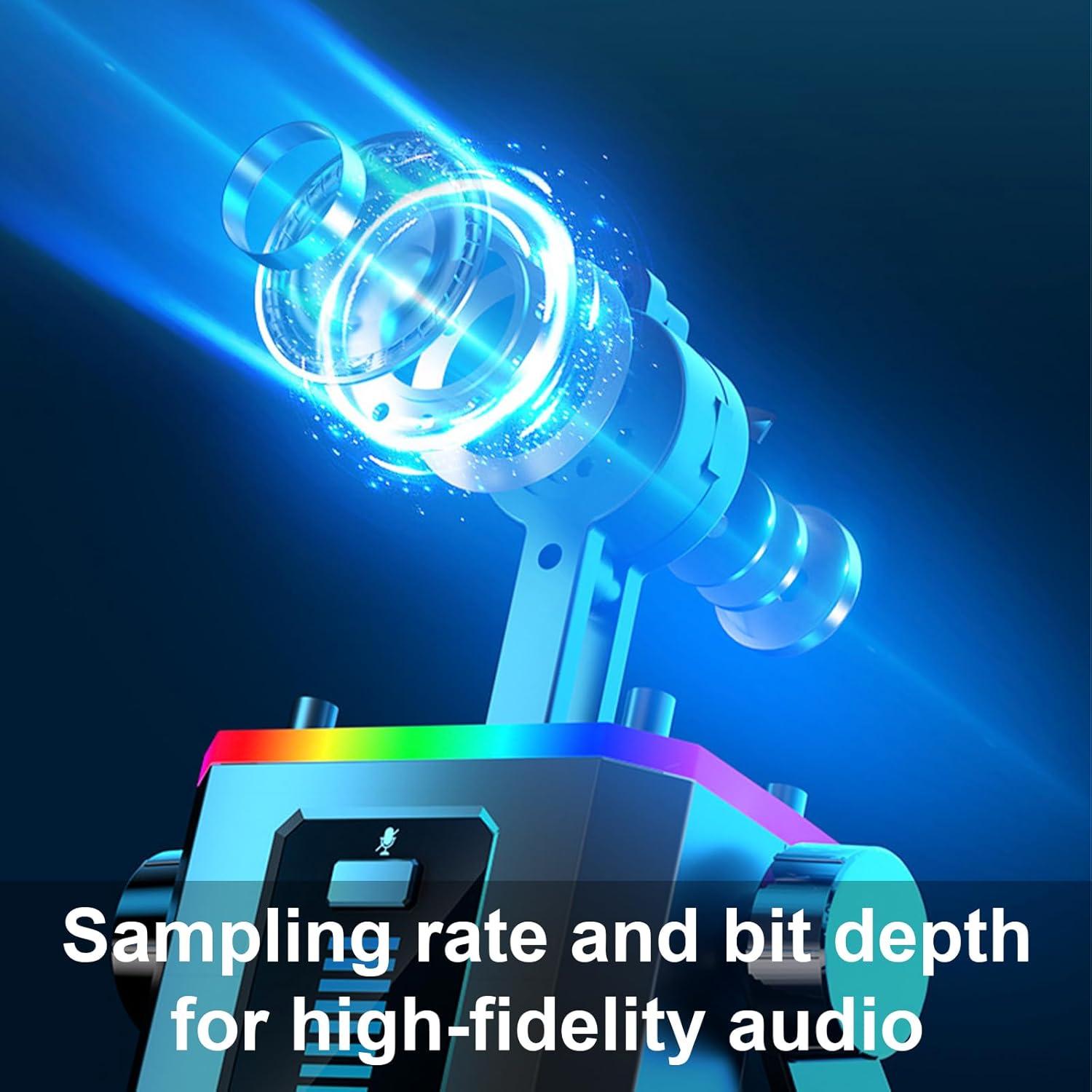 Micrófono USB Gaming con Cancelación de Ruido - 14mm