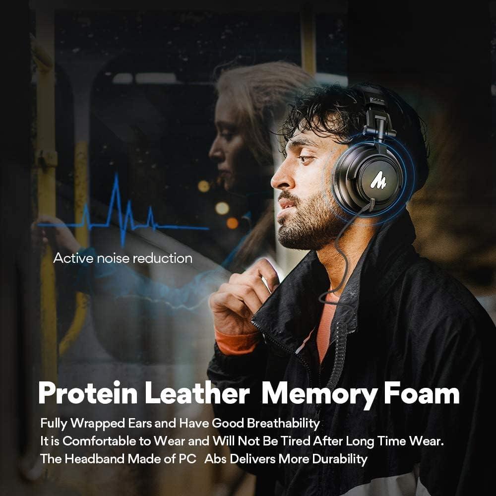 Kit de Micrófono USB MAONO AU-A04T con Auriculares MH601