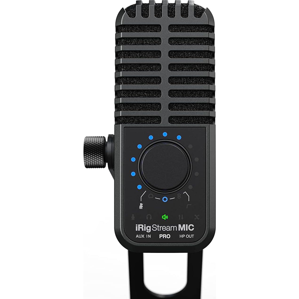Micrófono IK Multimedia iRig Stream Mic Pro con interfaz de audio