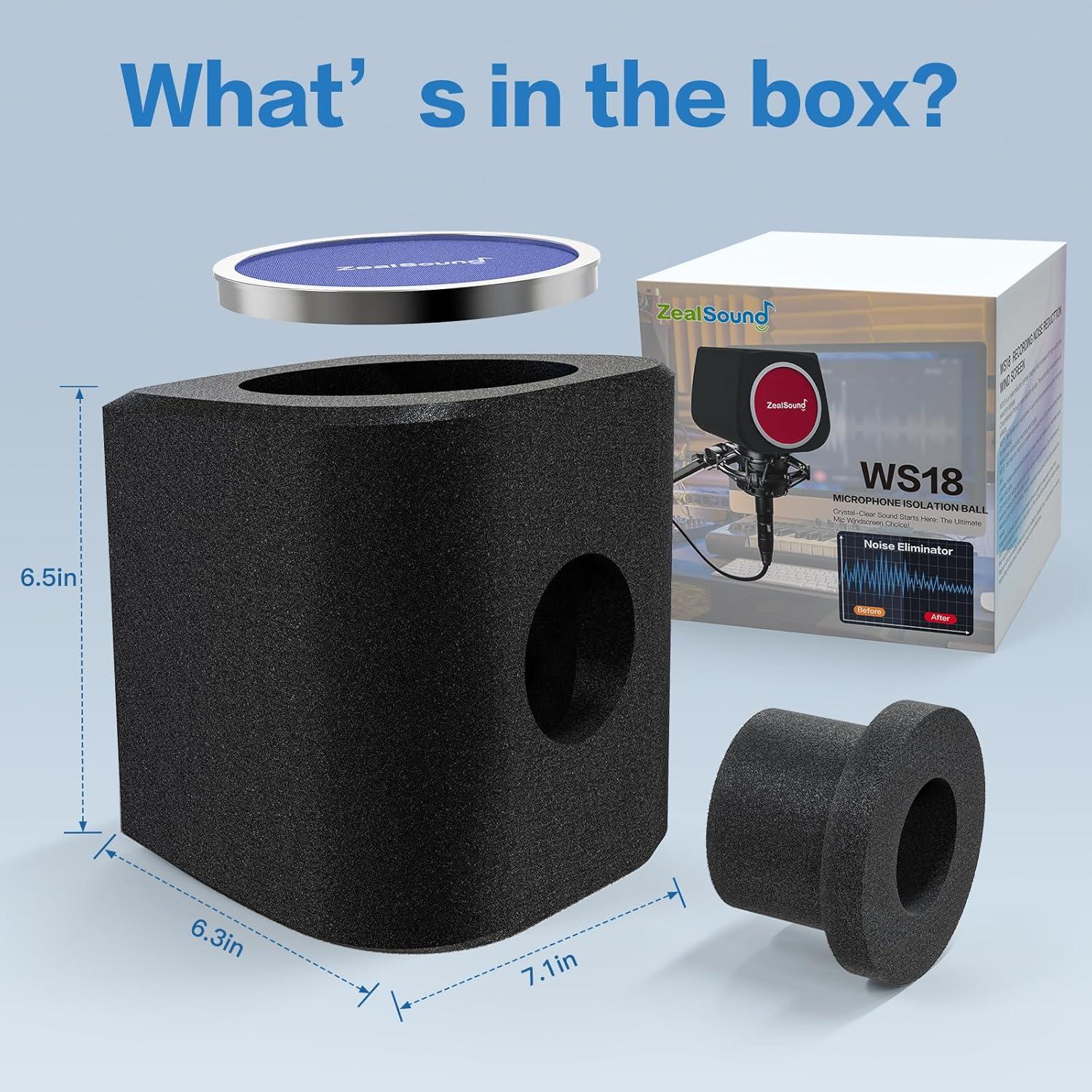 Micrófono USB ZealSound K66T con Filtro Pop y Accesorios