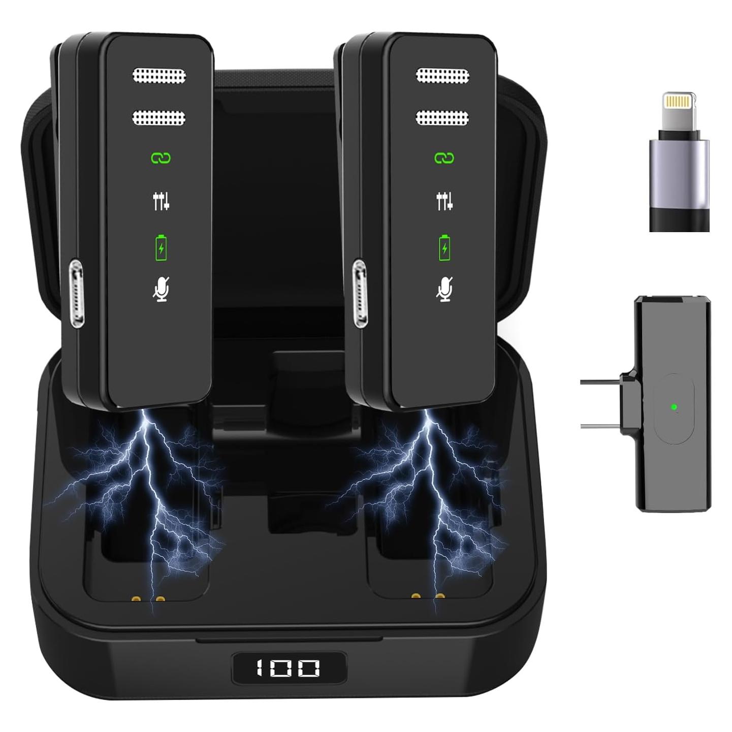 Micrófono Lavalier Inalámbrico CODMETQL S18-MIC 22.86m Bluetooth