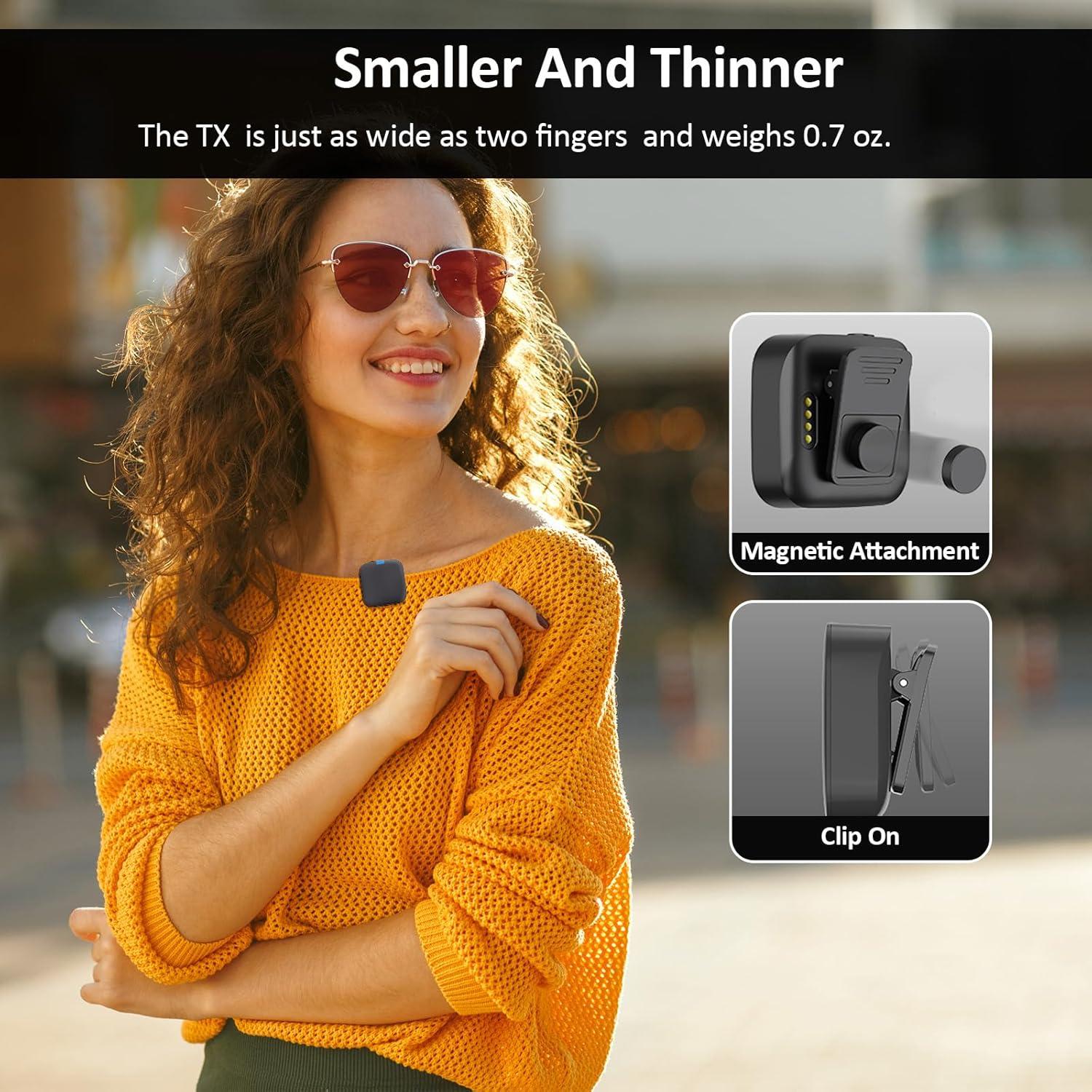 Micrófono Lavalier Inalámbrico Lulunafu S8 Pro 48kHz 24Bit