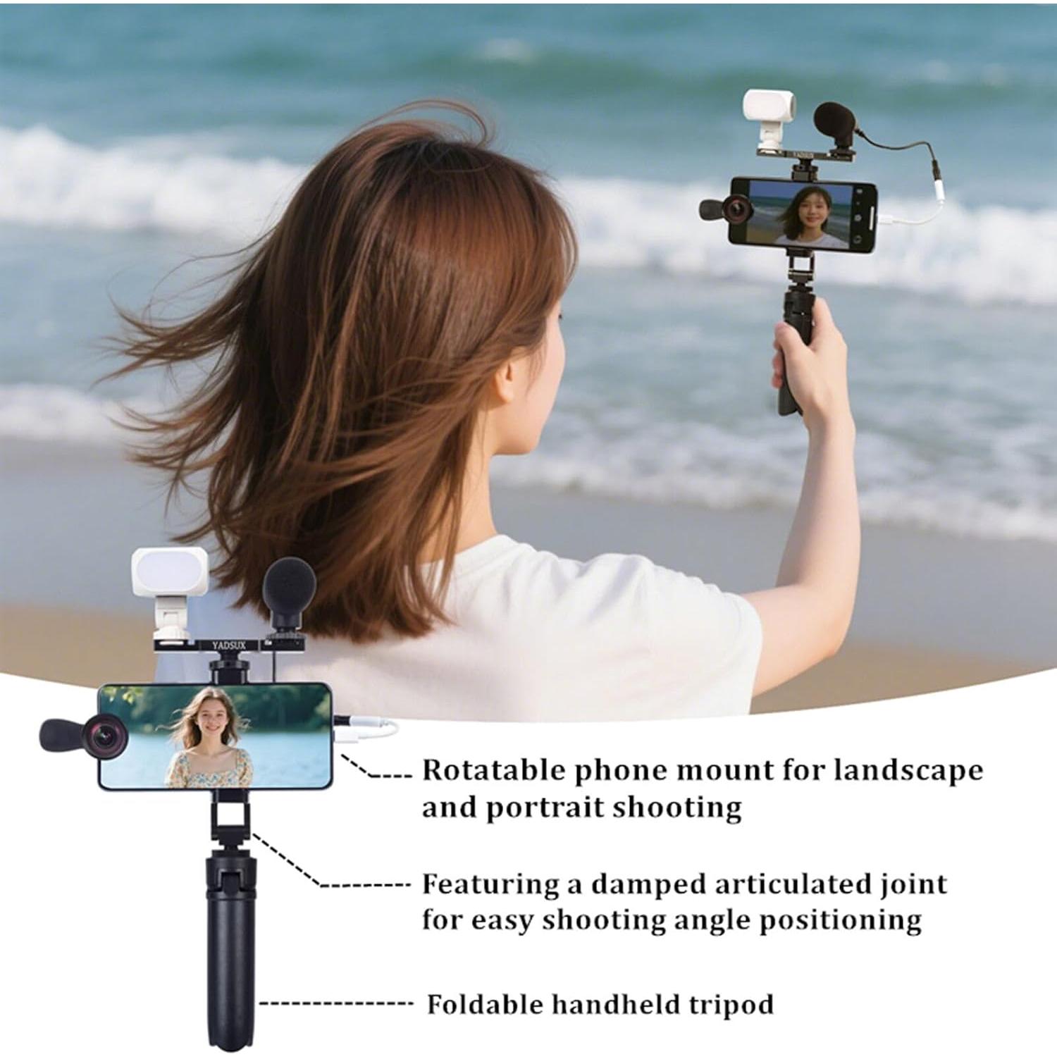 Kit Vlogging Profesional para Teléfonos - 8 Accesorios Premium