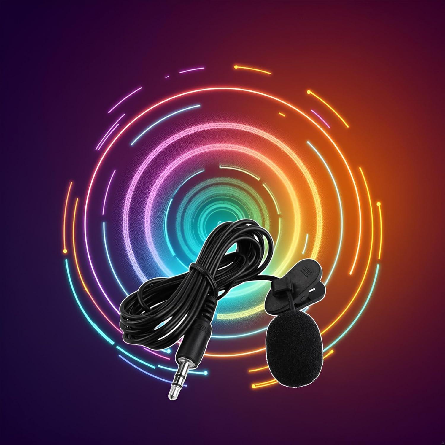 Micrófono Lavalier con Cable 3.5mm WsjiaboFux para PC y Teléfono