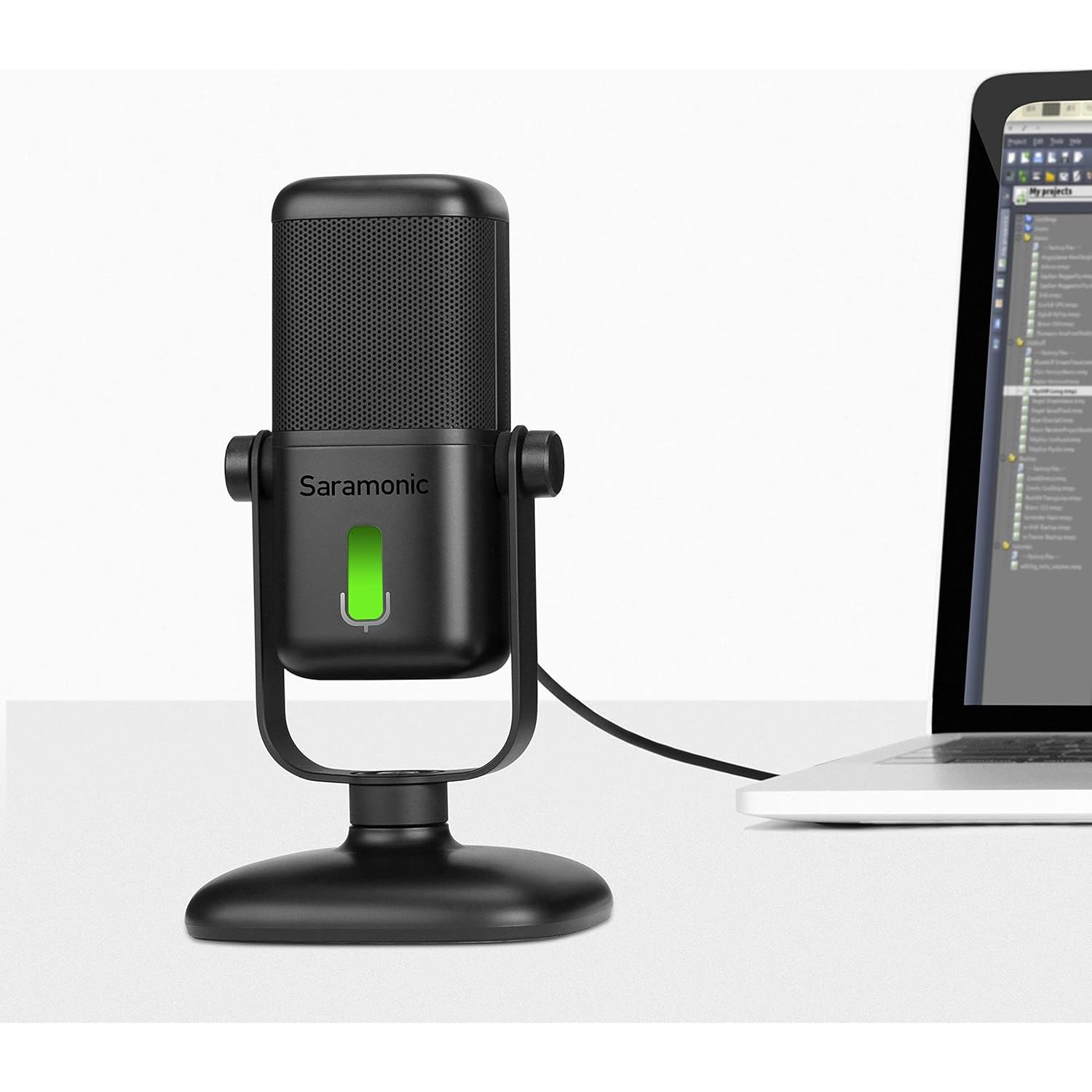 Micrófono de Estudio USB Saramonic SR-MV2000 con Soporte