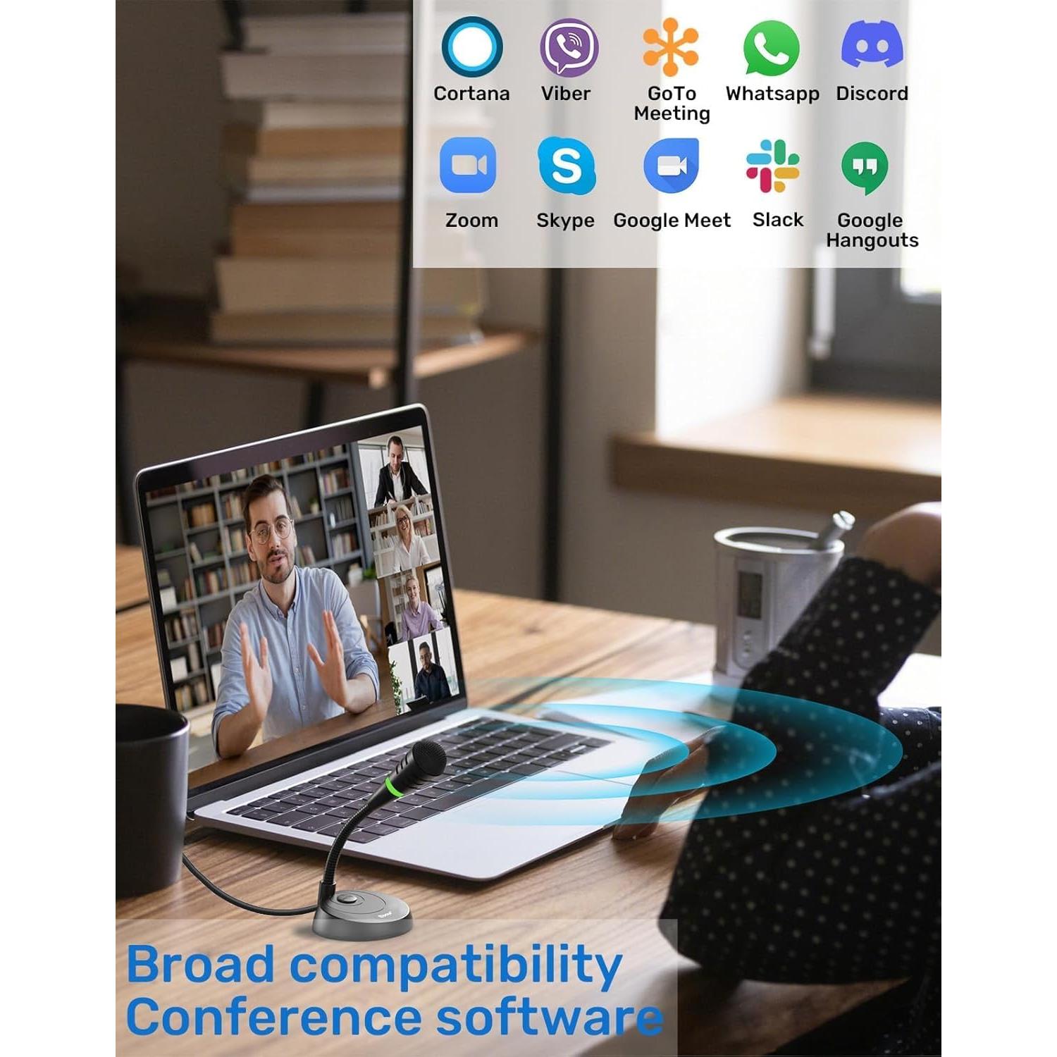 Micrófono USB Etour Mini Cardioide para PC y Mac - 1.8m