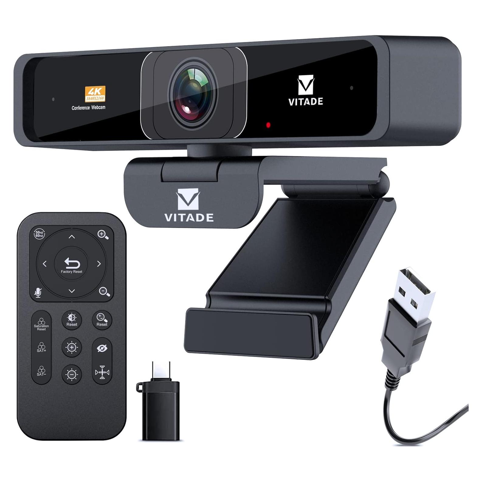 Cámara Web 4K Sony con Control Remoto y Micrófono Dual