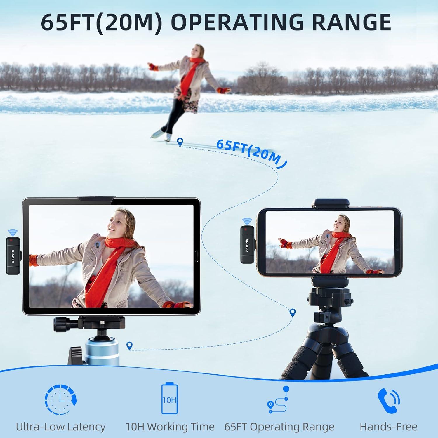 Micrófono Lavalier Inalámbrico XIAOLO Type-C para Smartphone