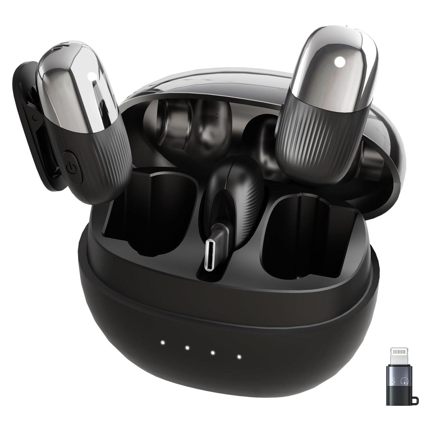 Micrófono Lavalier Inalámbrico Lulunafu S5 48kHz 80m